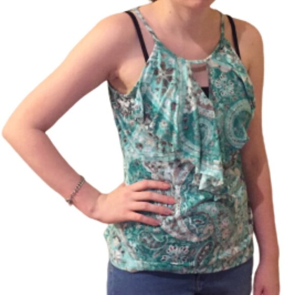 Three work Tops in size Medium ( 2 are brand INC and one is radzoli) - Picture 5 of 6